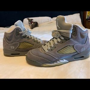 Jordan Retro 5 Wolf Grey size 5.5